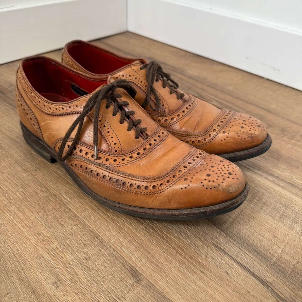 Allen Edmonds University Oxford Dress Shoes Brown Scholar Classic 7